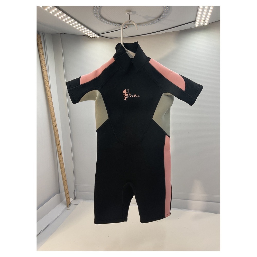 Xuker Youth Shorty Wetsuit Neoprene Pink Black Size 6